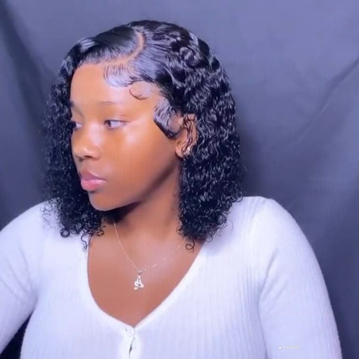 12 inches water wave wig