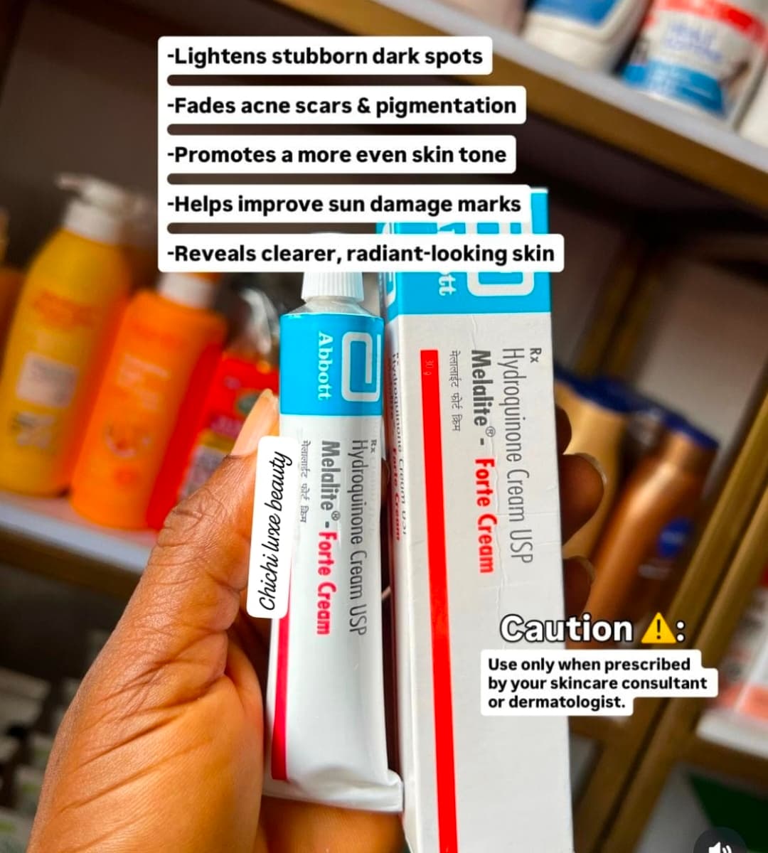 4% melalite hydroquinone cream