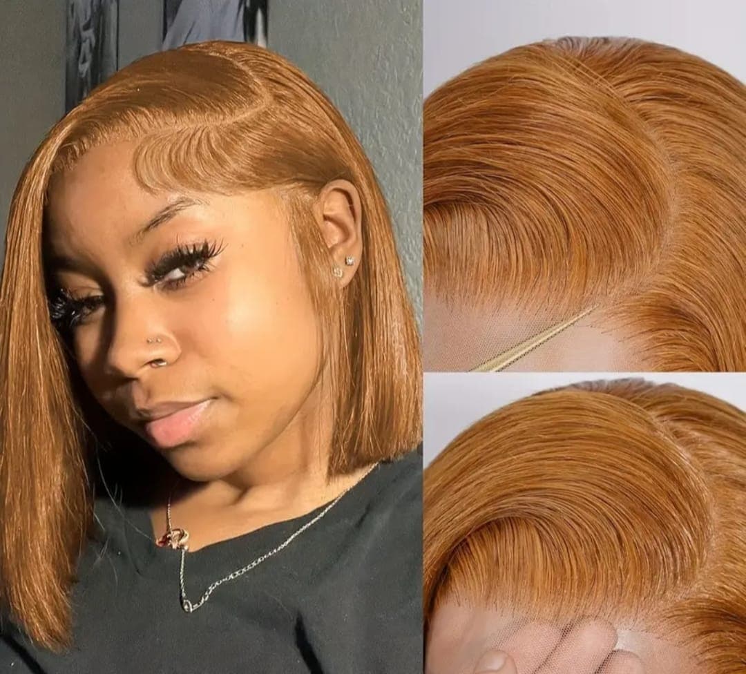 honey blonde full frontal lace wig - Main Image