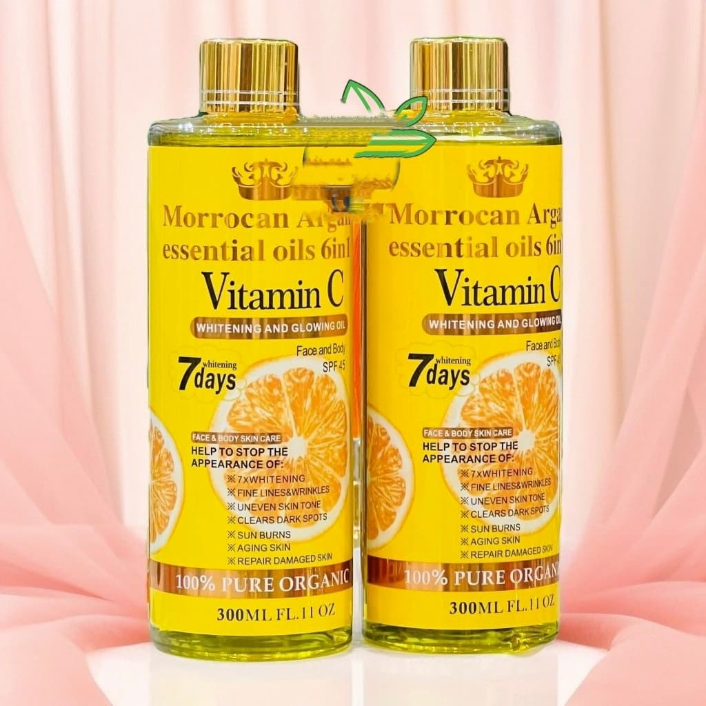 moroccan argan essential 6 in1 vitamin c glowing oil - Main Image
