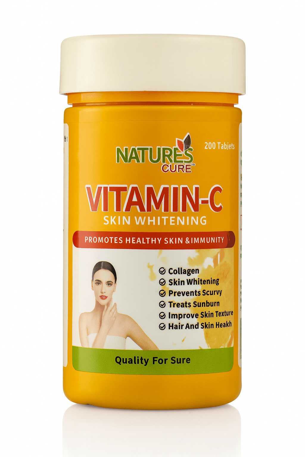 natures cure vitamin c 200 tablets - Main Image