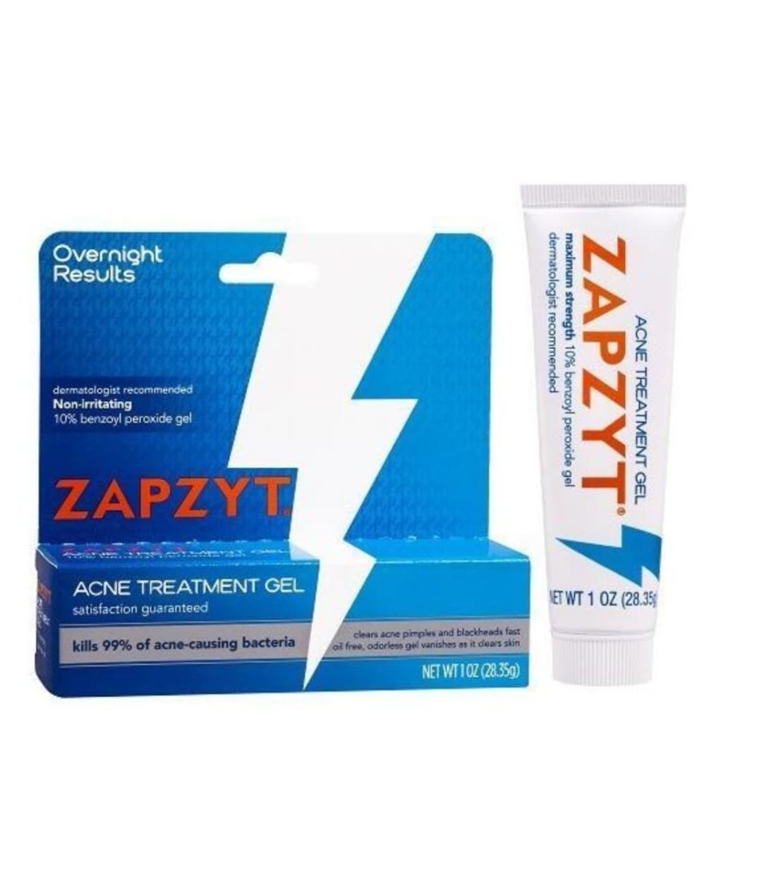 zapzty acne treatment gel with (10% benzoyl peroxide - Main Image