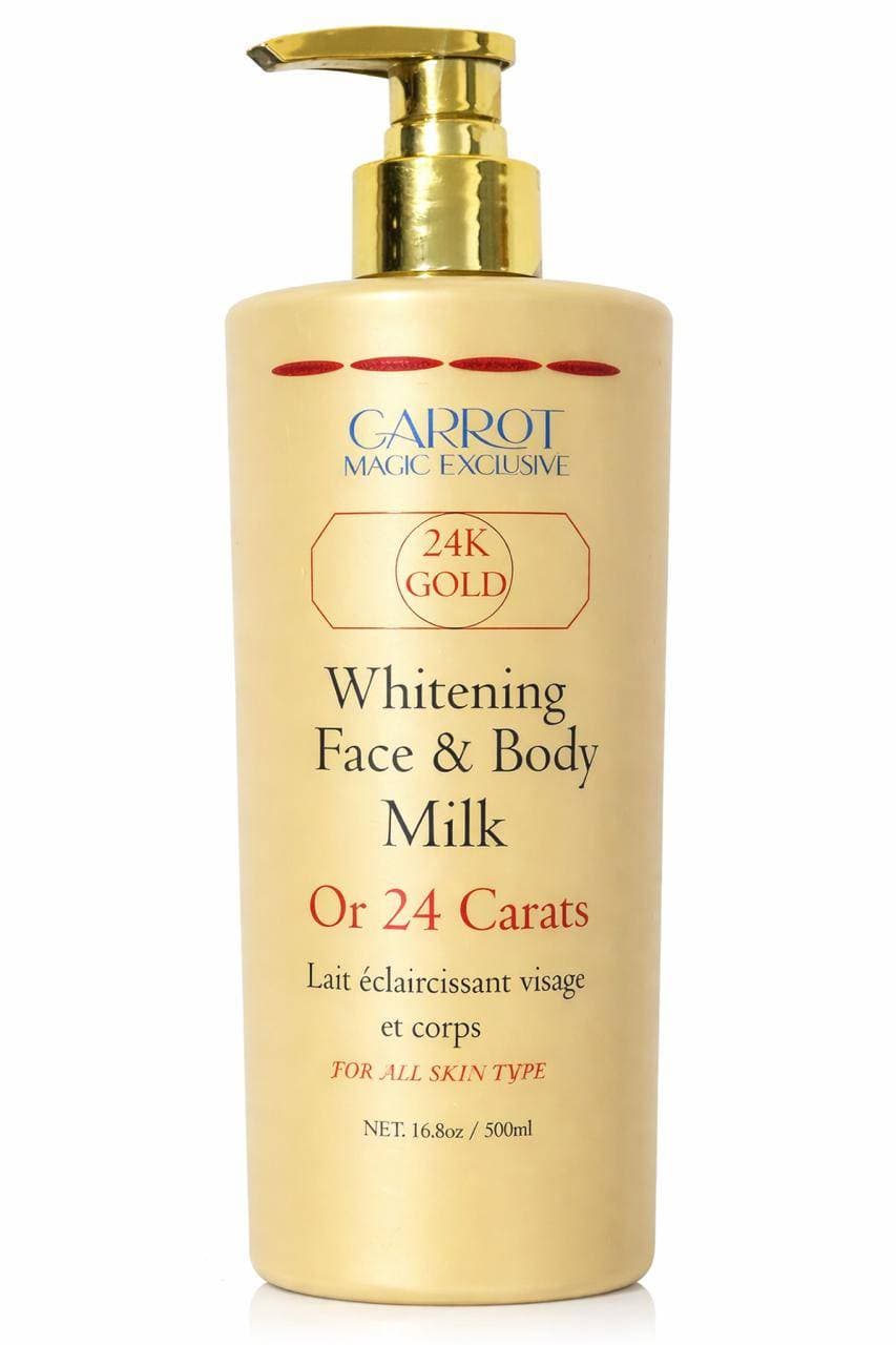 carrot magic exclusive 24 gold whiting face and body milk - Main Image