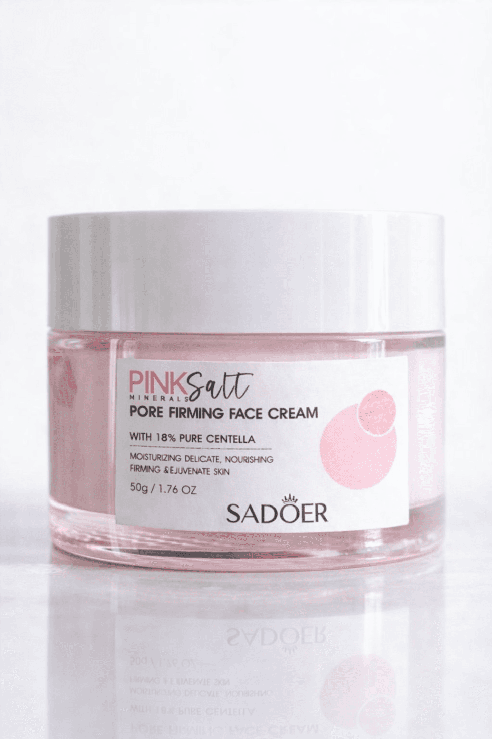 sadore pink salt centella 18% firming pore face moisturiser - Main Image